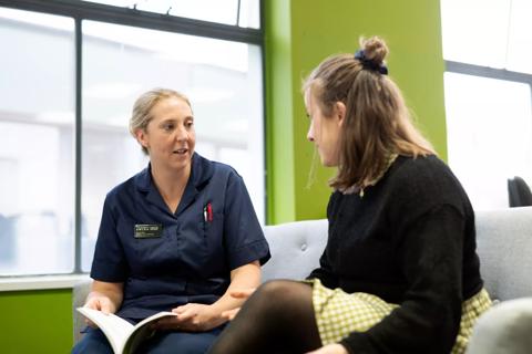 Anthony Nolan Lead Nurse, Rachel Miller, in Heathgate offices