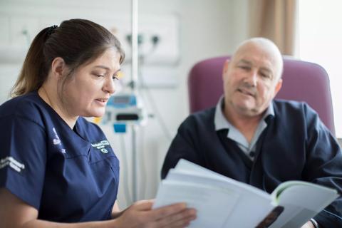 Clinical Nurse Specialist Debbie Anderson, based at Bart's Hospital.