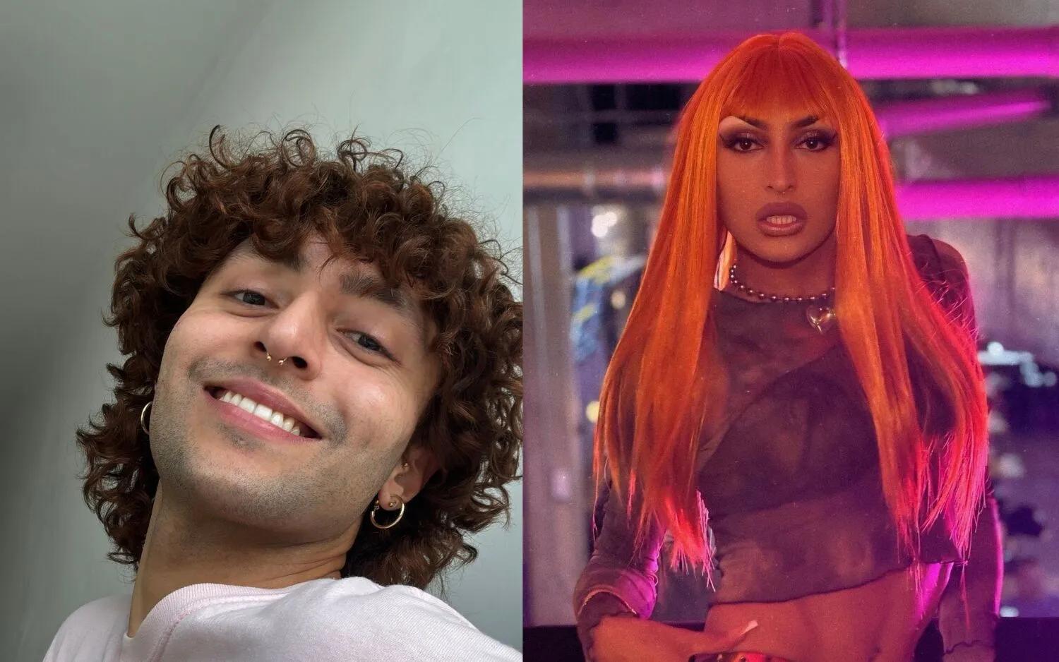 A selfie of Jay (stem cell transplant recipient) and their drag persona