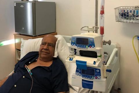 Pradeep Thati having his stem cell transplant