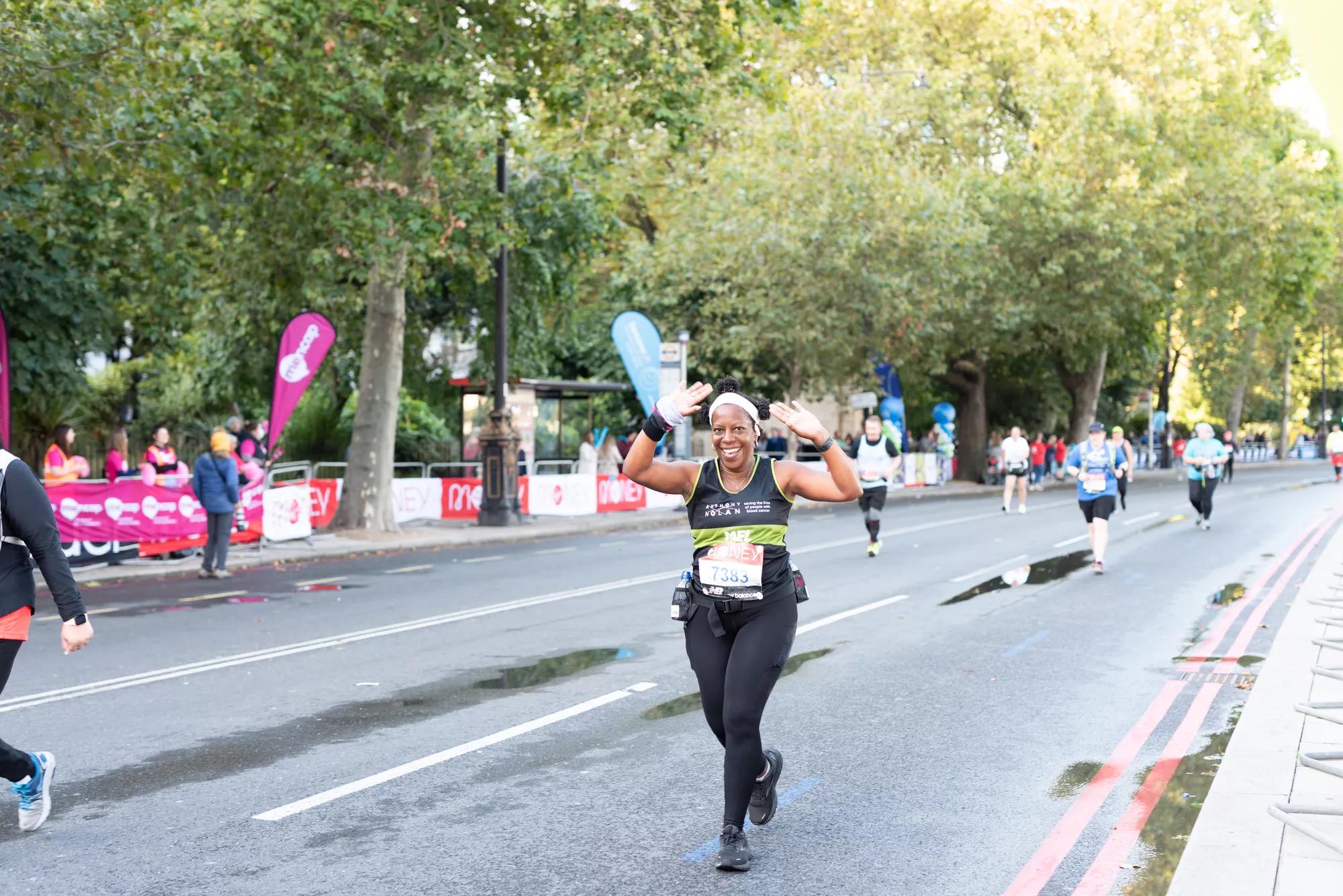 Anthony Nolan runner at the London Marathon