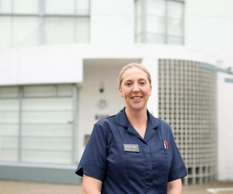 Anthony Nolan Lead Nurse, Rachel Miller, in Heathgate offices