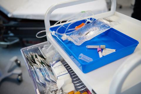 Healthcare professionals and patients in a clinical setting