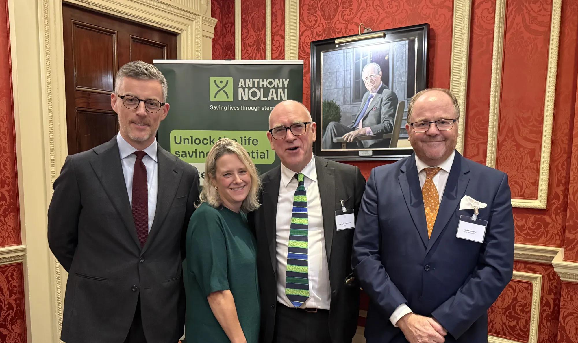 Lord James O'Shaughnessy; Natalie Fay; Prof Charles Craddock, George Freeman MP. 