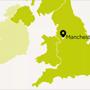 Map of UK with Manchester pinpoint