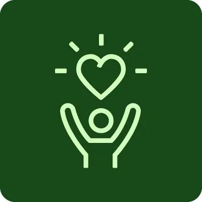 AN Icon, Invigorating Green on  Resilient Green