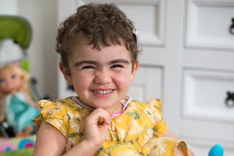 Patient Ava smiling photo