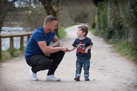 Stem cell donor Luke Munro meets Olly Walls, the little boy saved by his cells.
