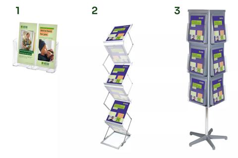 Posters, Flyers and Digital Screen images for the patient services pages on the website.