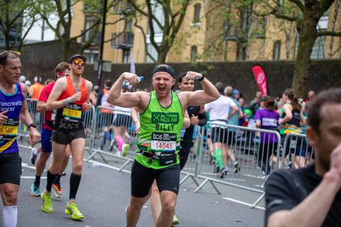 TeamAN runner at the London Marathon