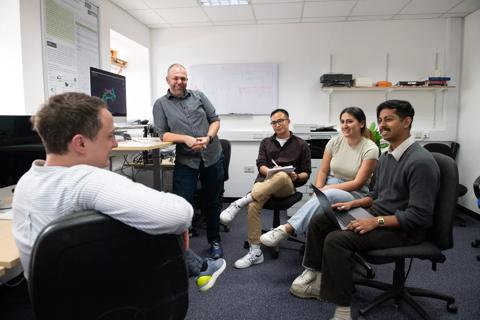 Bioinformatics Research team working together