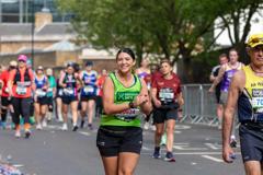 Team AN runner at the TCS London Marathon 2025