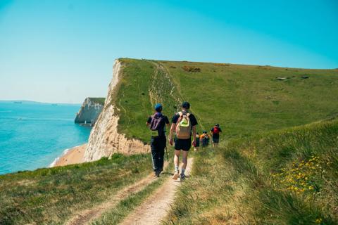 Scenic photo of the Jurassic coast line