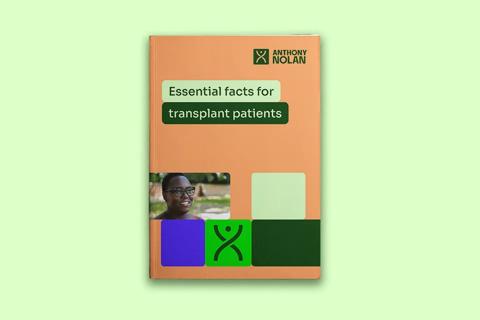 A booklet cover with the title Essential Facts for Transplants