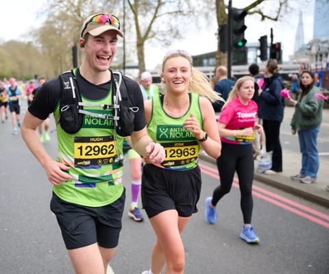 TeamAN runners at the 2024 London Landmarks Half Marathon