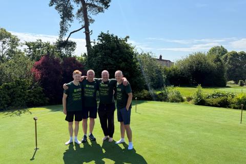Group of men at a golf course