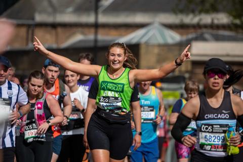 TeamAN runner at the London Marathon