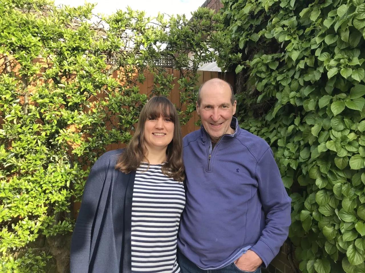 Rachel with her Dad