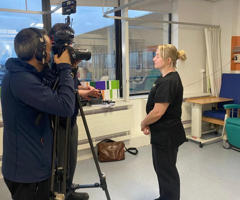 Nurse filming