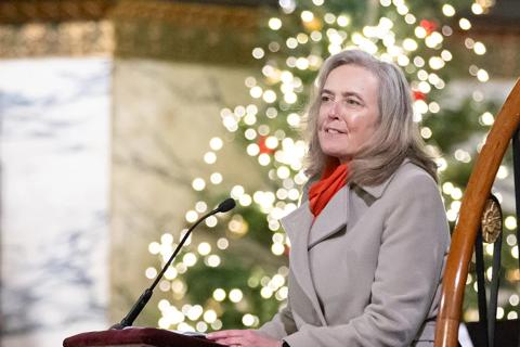 Henny at the Anthony Nolan Christmas Carol Concert