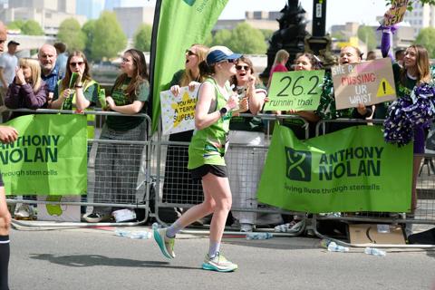 Anthony Nolan runner at London Marathon