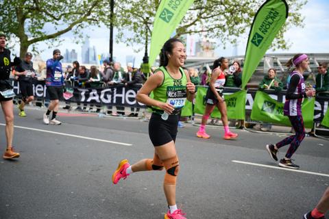 TeamAN runner at the London Marathon