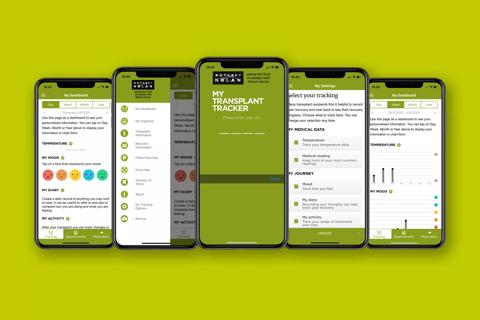 Transplant tracker app