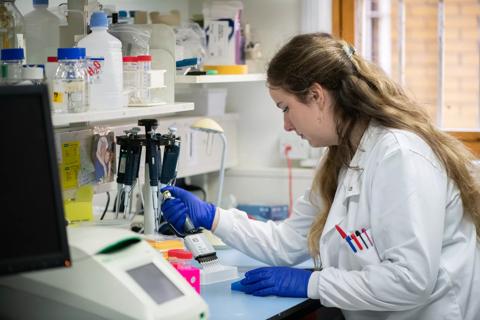 Kathryn Strange PhD Student in the Translational Immunotherapy Research team working in the ANRI laboratory 