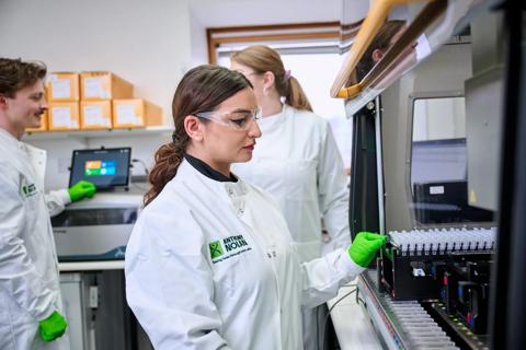 Researchers using the Hamilton robot computer
