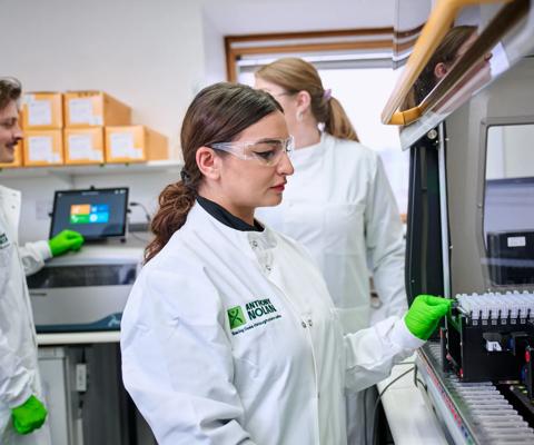 Researchers using the Hamilton robot computer