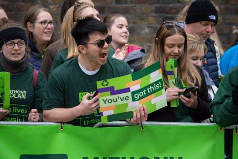 Cheerer at the London Marathon 2024 - mile 22