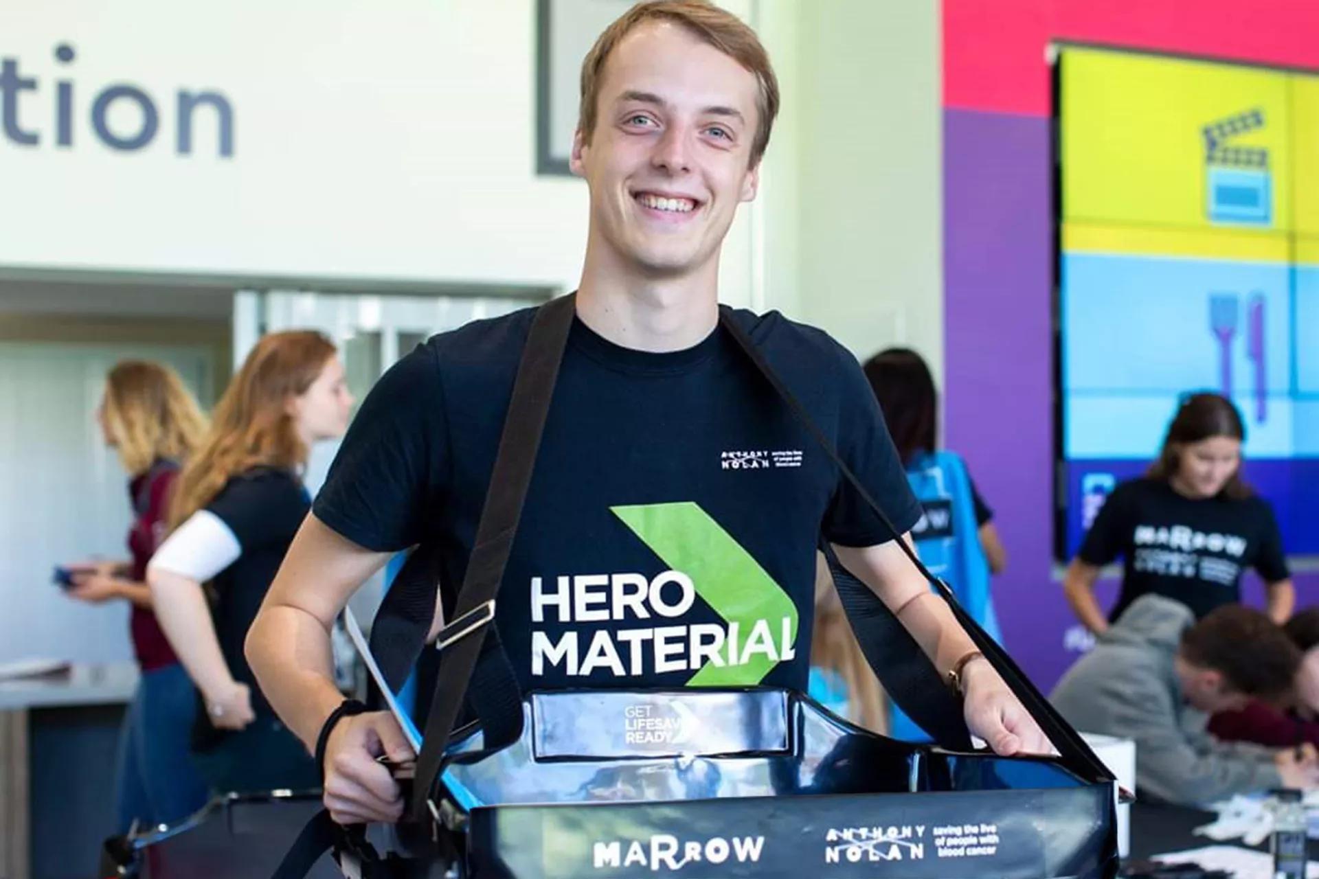 Marrower photo helping in Marrow event