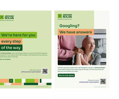 Posters, Flyers and Digital Screen images for the patient services pages on the website.
