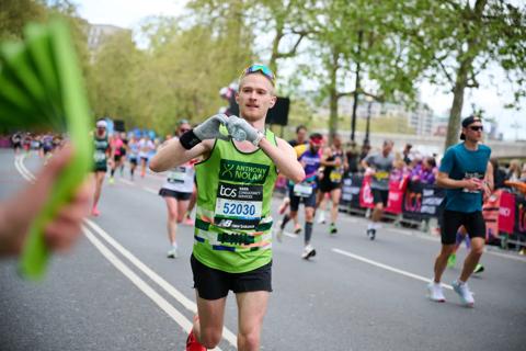 TeamAN runner at the London Marathon