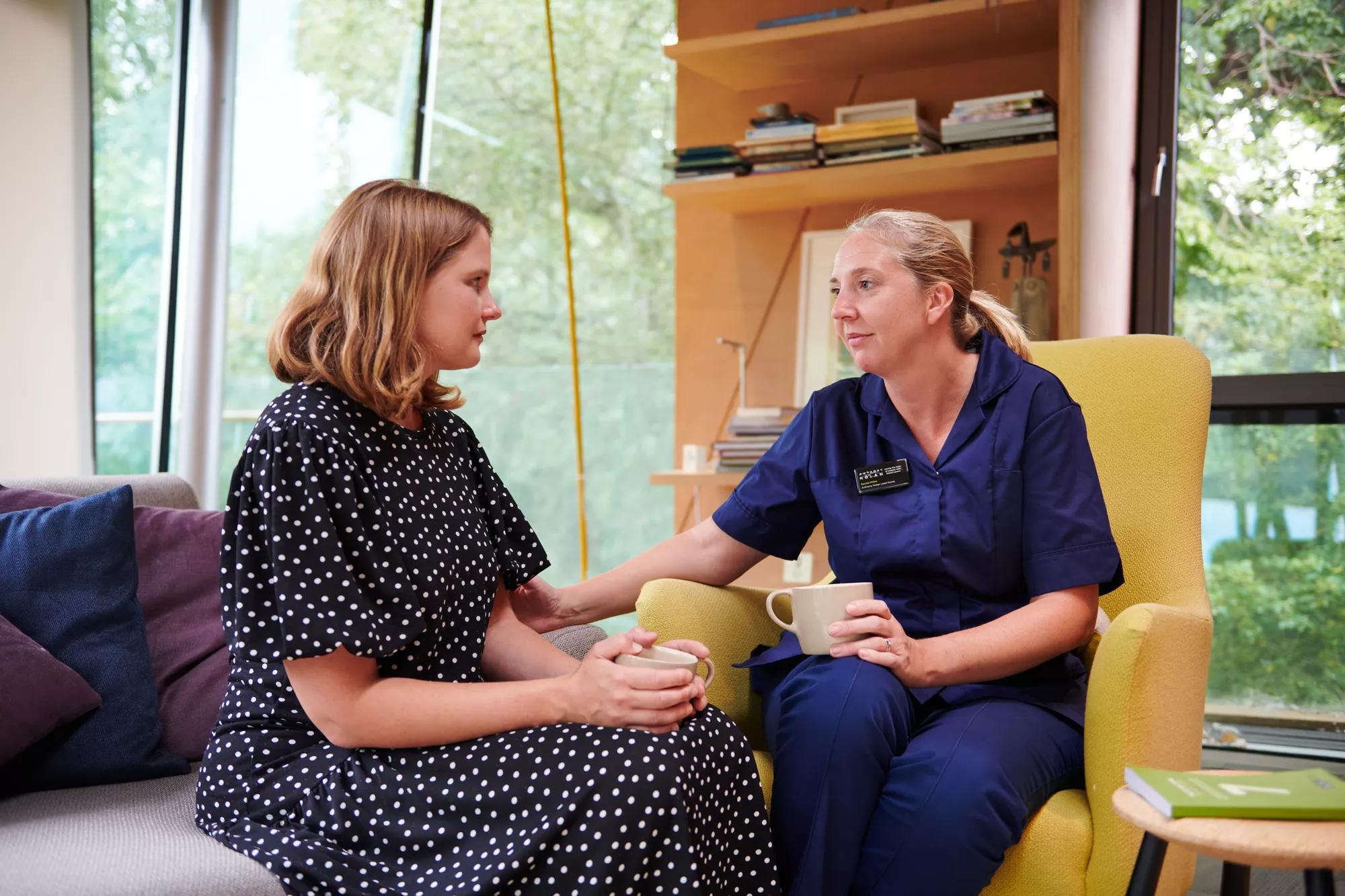 Healthcare professionals and patients in a clinical setting