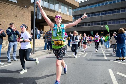 Anthony Nolan runner at the London Landmarks Half Marathon