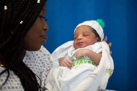 Cord Blood Collection – Dolapo Ogundimo is a new mum who donated her baby's cord blood. Her son, Cyprien, is a born lifesaver!